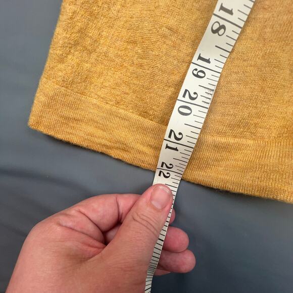 Toscano Lambswool Sweater Italy | Tan Blue Quarter Zip | Fits S/M - Picture 9 of 10